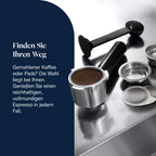 De'Longhi Dedica Duo - Perfetto Kompakte Siebträgermaschine Espressomaschine mit Soft-Touch-Icons, manuellem Milchaufschäumer für Espresso, Cappuccino und Cold Brew, 15cm breit, Metall (EC890.M)