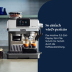 De'Longhi Siebträgermaschine La Specialista Arte EC9155.MB, Espressomaschine mit Mahlwerk, 8 Mahlgrade, 15 Bar, 3 Temperaturen, Milchschaumdüse, 1550W, 1,7L Tank, Edelstahl/Schwarz inkl. Barista-Kit