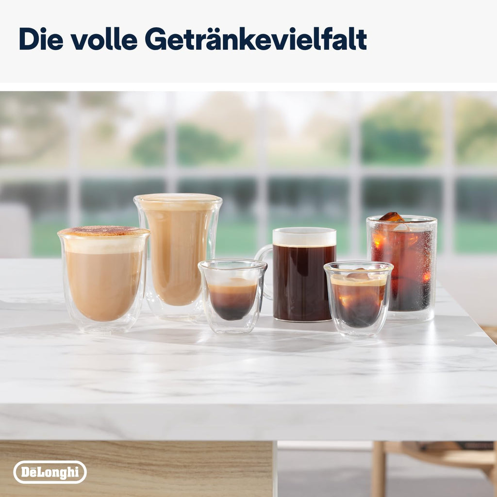 De'Longhi Siebträgermaschine La Specialista Arte EC9155.MB, Espressomaschine mit Mahlwerk, 8 Mahlgrade, 15 Bar, 3 Temperaturen, Milchschaumdüse, 1550W, 1,7L Tank, Edelstahl/Schwarz inkl. Barista-Kit