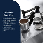De'Longhi Dedica Duo - Perfetto Kompakte Siebträgermaschine Espressomaschine mit Soft-Touch-Icons, manuellem Milchaufschäumer für Espresso, Cappuccino und Cold Brew, 15cm breit, Metall (EC890.M)