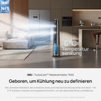 DREO TurboCool Nebelventilator 765S, 3-in-1 Turmventilator mit Ultraschall, WLAN & App-Steuerung, 6 L Tank, 10.4 m/s Luftstrom, 20 dB leiser DC-Motor, 90° Oszillation, 12 Geschwindigkeiten, 4 Modi