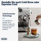 De'Longhi Siebträgermaschine La Specialista Arte EC9155.MB, Espressomaschine mit Mahlwerk, 8 Mahlgrade, 15 Bar, 3 Temperaturen, Milchschaumdüse, 1550W, 1,7L Tank, Edelstahl/Schwarz inkl. Barista-Kit