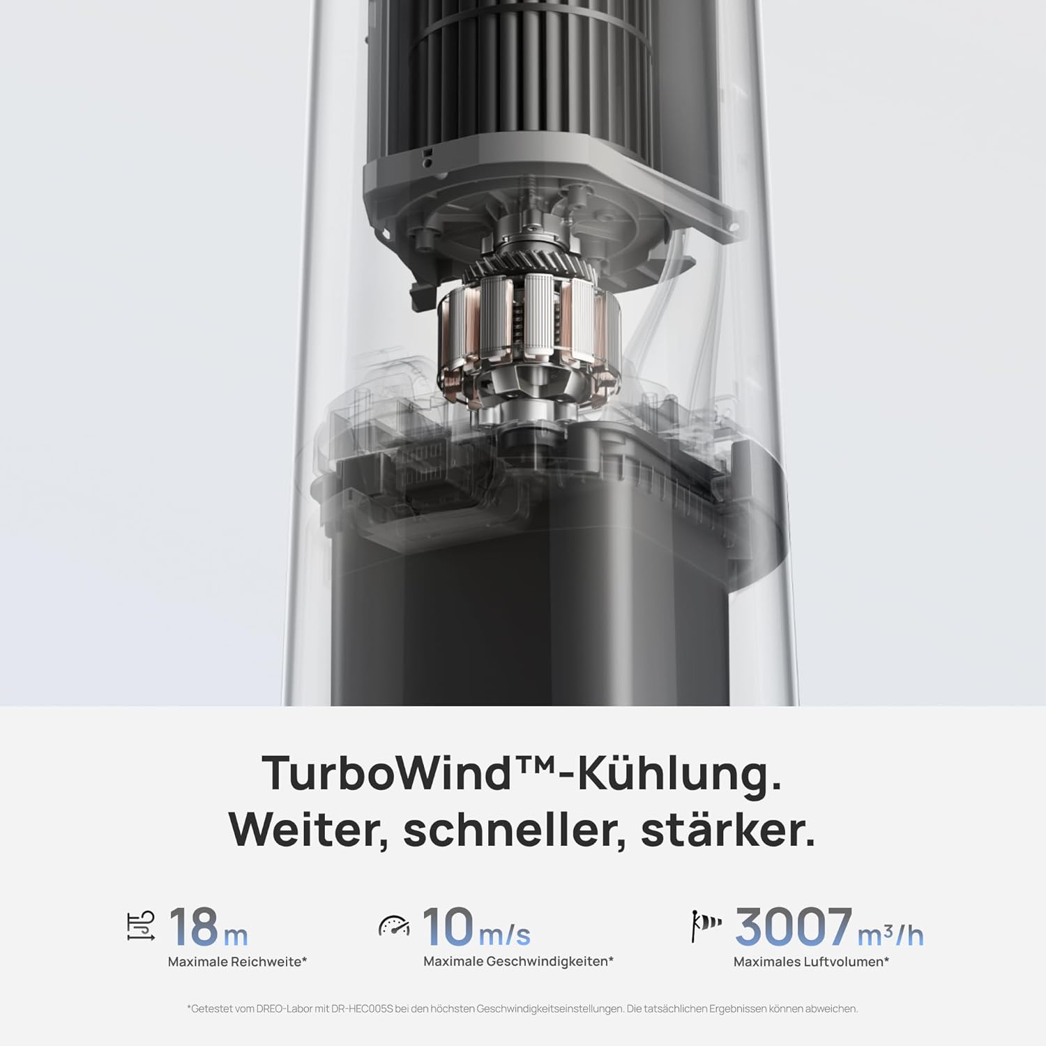 DREO TurboCool Nebelventilator 765S, 3-in-1 Turmventilator mit Ultraschall, WLAN & App-Steuerung, 6 L Tank, 10.4 m/s Luftstrom, 20 dB leiser DC-Motor, 90° Oszillation, 12 Geschwindigkeiten, 4 Modi