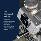 De'Longhi Siebträgermaschine La Specialista Arte EC9155.MB, Espressomaschine mit Mahlwerk, 8 Mahlgrade, 15 Bar, 3 Temperaturen, Milchschaumdüse, 1550W, 1,7L Tank, Edelstahl/Schwarz inkl. Barista-Kit