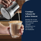De'Longhi Siebträgermaschine La Specialista Arte EC9155.MB, Espressomaschine mit Mahlwerk, 8 Mahlgrade, 15 Bar, 3 Temperaturen, Milchschaumdüse, 1550W, 1,7L Tank, Edelstahl/Schwarz inkl. Barista-Kit