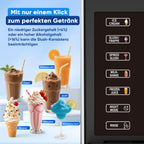 Slush Maschine – 2,5 L Eismaschine & Slushie Maschine für Zuhause, mit LED-Display, 6 voreingestellten Programmen für Eiscreme, Frappés, Milchshakes, automatischer Reinigung
