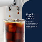 De'Longhi Dedica Duo - Perfetto Kompakte Siebträgermaschine Espressomaschine mit Soft-Touch-Icons, manuellem Milchaufschäumer für Espresso, Cappuccino und Cold Brew, 15cm breit, Metall (EC890.M)