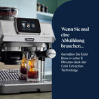 De'Longhi Siebträgermaschine La Specialista Arte EC9155.MB, Espressomaschine mit Mahlwerk, 8 Mahlgrade, 15 Bar, 3 Temperaturen, Milchschaumdüse, 1550W, 1,7L Tank, Edelstahl/Schwarz inkl. Barista-Kit