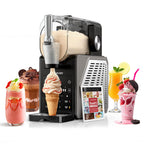 Slush Maschine – 2,5 L Eismaschine & Slushie Maschine für Zuhause, mit LED-Display, 6 voreingestellten Programmen für Eiscreme, Frappés, Milchshakes, automatischer Reinigung